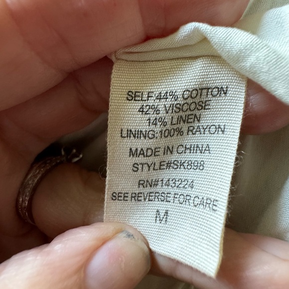 Illa Illa NWOT godet linen blend skirt with tie. - Picture 4 of 6